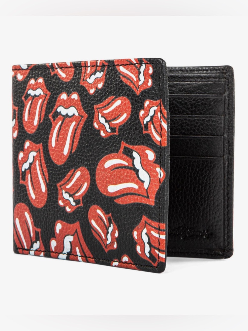 New bugatti leather ROLLING STONES wallet